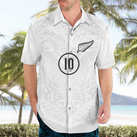Custom New Zealand Football Hawaiian Shirt The Whites-Sporty T90 Style LT03 - Polynesian Pride