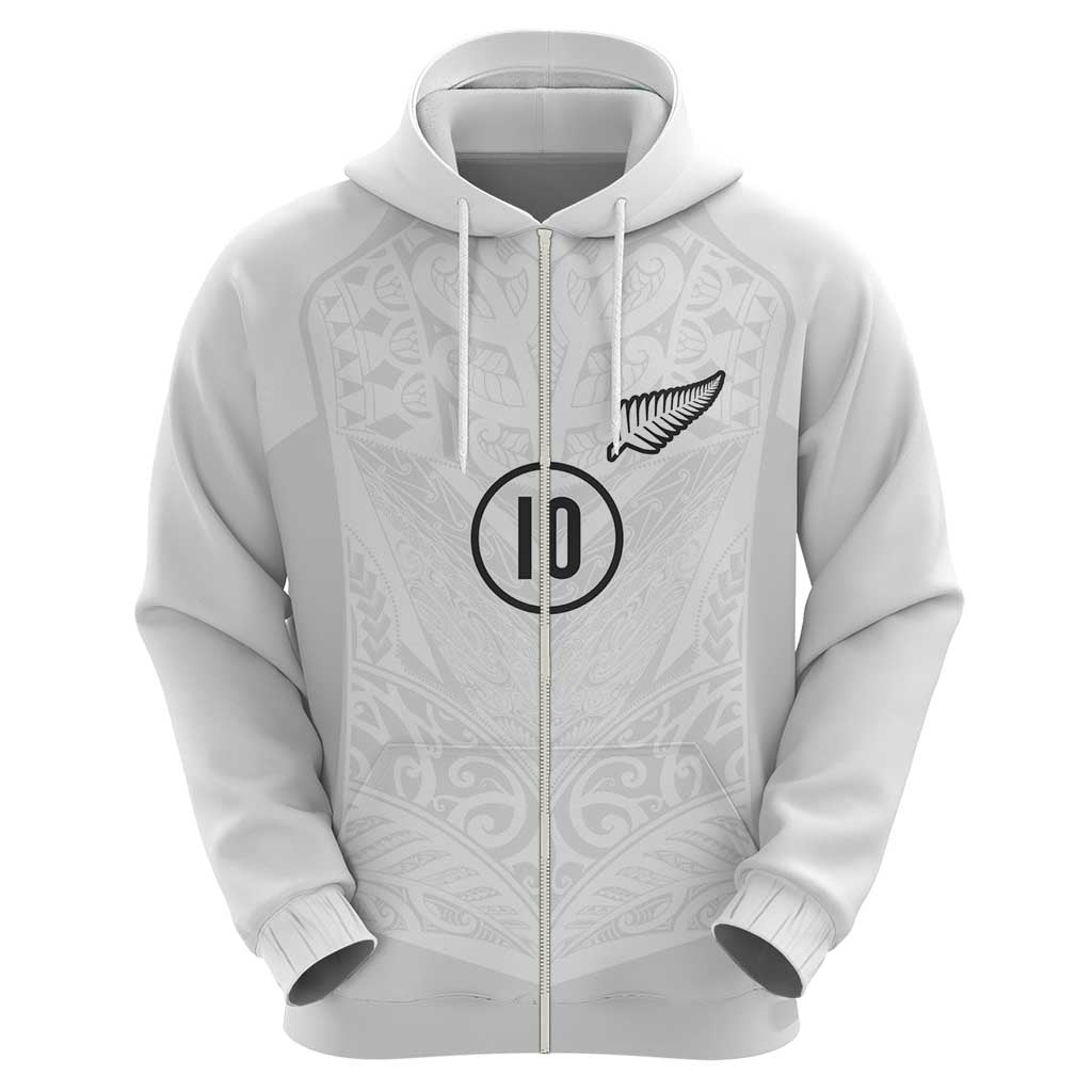 Custom New Zealand Football Hoodie The Whites-Sporty T90 Style LT03 - Polynesian Pride