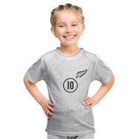 Custom New Zealand Football Kid T Shirt The Whites-Sporty T90 Style LT03 White - Polynesian Pride