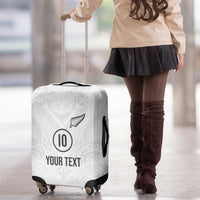 Custom New Zealand Football Luggage Cover The Whites-Sporty T90 Style LT03 - Polynesian Pride