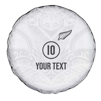 Custom New Zealand Football Spare Tire Cover The Whites-Sporty T90 Style LT03 - Polynesian Pride