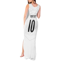 Custom New Zealand Football Tank Maxi Dress The Whites-Sporty T90 Style LT03 - Polynesian Pride