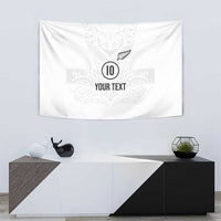 Custom New Zealand Football Tapestry The Whites-Sporty T90 Style - Polynesian Pride