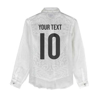 Custom New Zealand Football Women Casual Shirt The Whites-Sporty T90 Style LT03 - Polynesian Pride