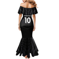 Custom Aotearoa Rugby Family Matching Mermaid Dress and Hawaiian Shirt The Blacks-Sporty T90 Style LT03 - Polynesian Pride