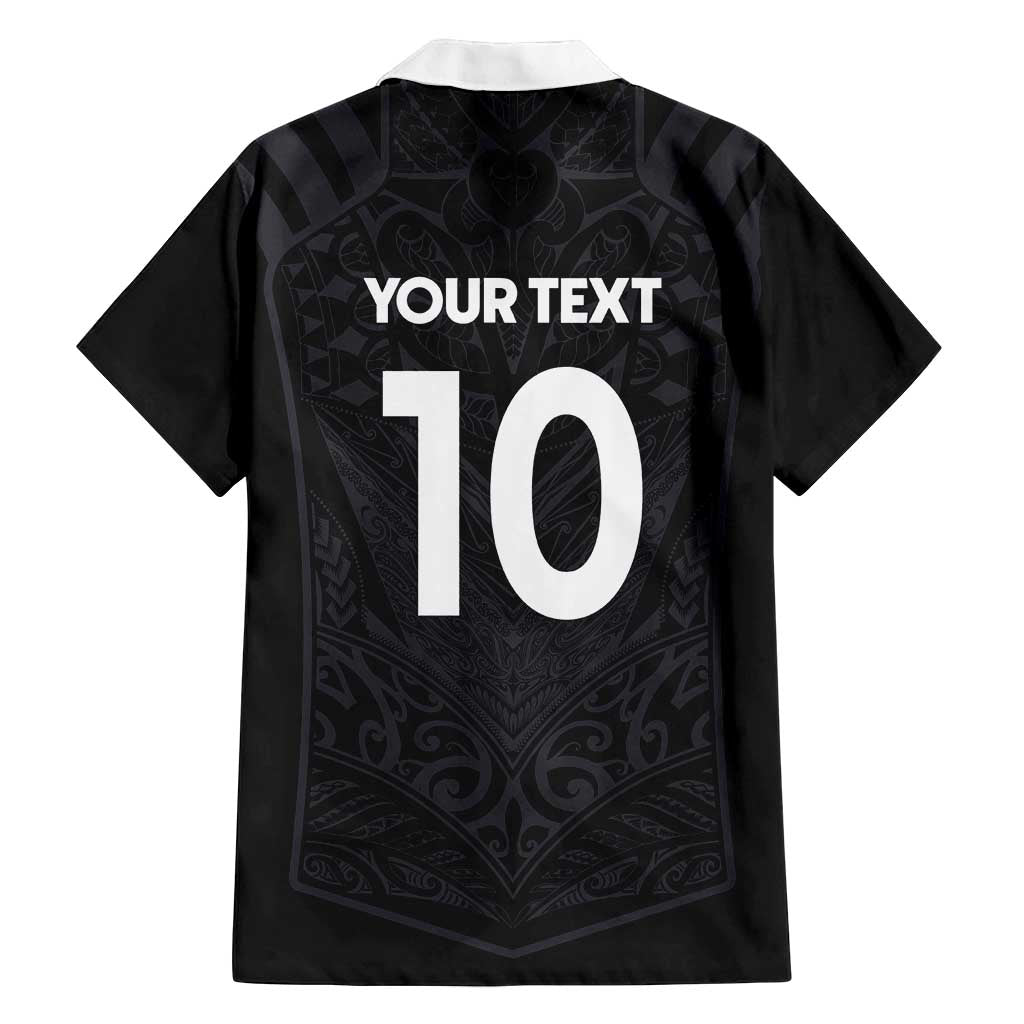 Custom Aotearoa Rugby Family Matching Off Shoulder Maxi Dress and Hawaiian Shirt The Blacks-Sporty T90 Style LT03 - Polynesian Pride