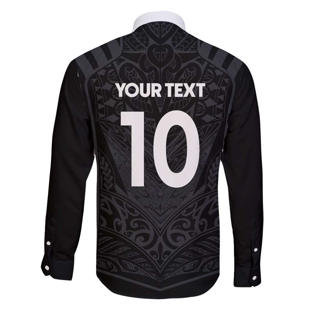Custom Aotearoa Rugby Family Matching Off Shoulder Maxi Dress and Hawaiian Shirt The Blacks-Sporty T90 Style LT03 - Polynesian Pride