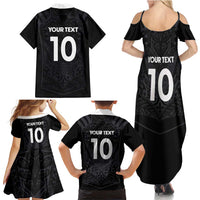 Custom Aotearoa Rugby Family Matching Summer Maxi Dress and Hawaiian Shirt The Blacks-Sporty T90 Style LT03 - Polynesian Pride