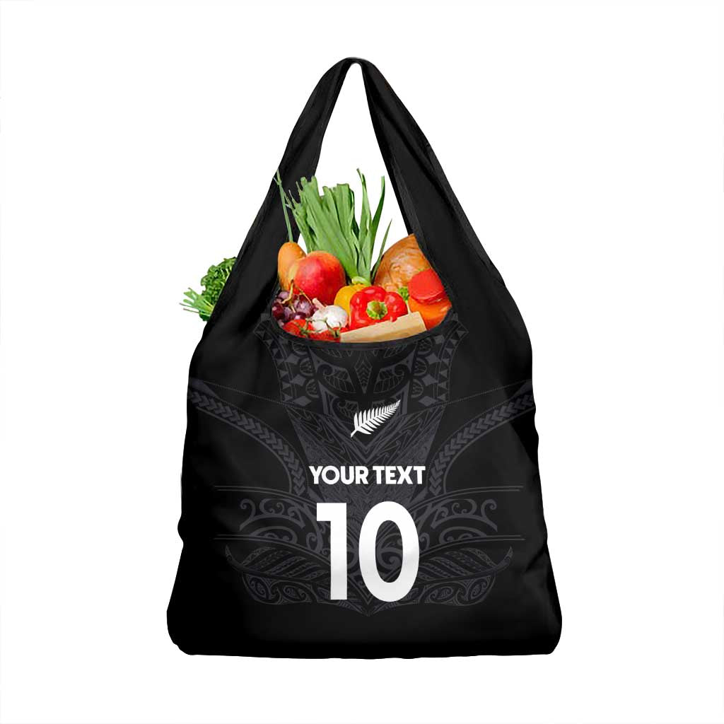 Custom Aotearoa Rugby Grocery Bag The Blacks-Sporty T90 Style LT03 1-pack One Size Black - Polynesian Pride