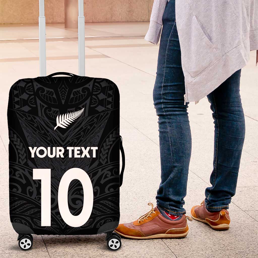 Custom Aotearoa Rugby Luggage Cover The Blacks-Sporty T90 Style LT03 Black - Polynesian Pride