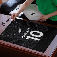 Custom Aotearoa Rugby Puzzle The Blacks-Sporty T90 Style LT03 - Polynesian Pride