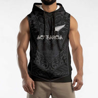 Custom Aotearoa Rugby Sleeveless Hoodie The Blacks-Sporty T90 Style - Polynesian Pride