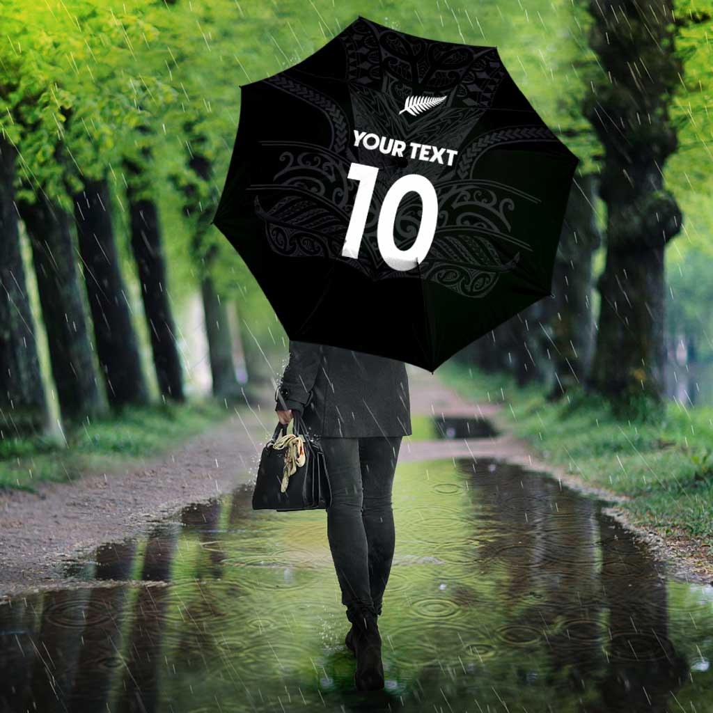 Custom Aotearoa Rugby Umbrella The Blacks-Sporty T90 Style - Polynesian Pride