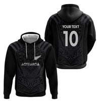 Custom Aotearoa Rugby Zip Hoodie The Blacks-Sporty T90 Style - Polynesian Pride