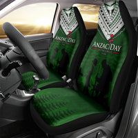 Norfolk Island ANZAC Day Car Seat Cover Soldier Lest We Forget Camouflage LT03 - Polynesian Pride