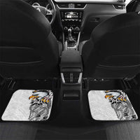 American Samoa Flag Day Car Mats Tribal Tattoo with Eagle White
