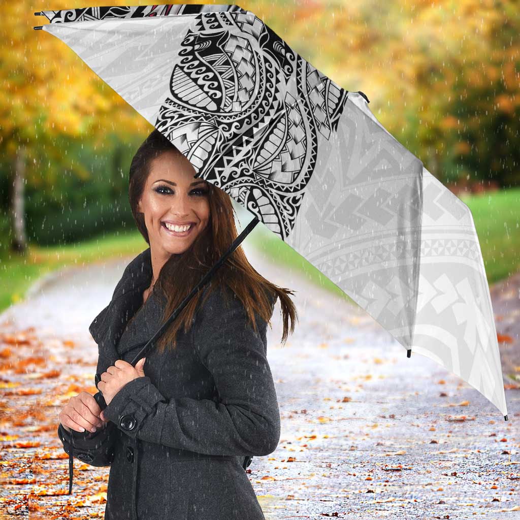 American Samoa Flag Day Umbrella Tribal Tattoo with Eagle White