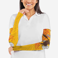 Personalised American Samoa Flag Day Arm Sleeves Fautasi Race Pago Pago-Aeto Eagle Wings Tribal Style