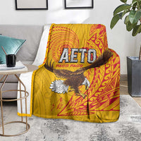 American Samoa Flag Day Blanket Fautasi Race Pago Pago-Aeto Eagle Wings Tribal Style