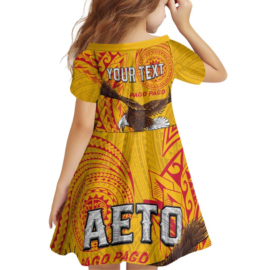 Personalised American Samoa Flag Day Family Matching Summer Maxi Dress and Hawaiian Shirt Fautasi Race Pago Pago-Aeto Eagle Wings Tribal Style LT03 - Polynesian Pride