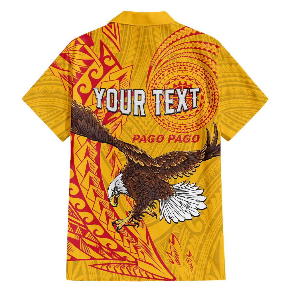 Personalised American Samoa Flag Day Family Matching Summer Maxi Dress and Hawaiian Shirt Fautasi Race Pago Pago-Aeto Eagle Wings Tribal Style LT03 - Polynesian Pride