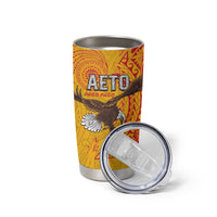 American Samoa Flag Day Tumbler Cup Fautasi Race Pago Pago-Aeto Eagle Wings Tribal Style LT03 - Polynesian Pride