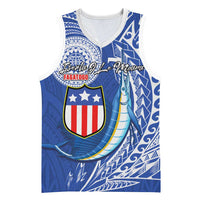 Personalised American Samoa Flag Day Basketball Jersey Fautasi Race Fagatogo-Iseula O Le Moana Sailfish Tribal Style LT03 Unisex Multicolor - Polynesian Pride
