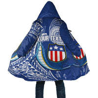 Personalised American Samoa Flag Day Cloak Fautasi Race Fagatogo-Iseula O Le Moana Sailfish Tribal Style LT03 Unisex Multicolor - Polynesian Pride