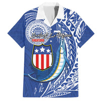 Personalised American Samoa Flag Day Hawaiian Shirt Fautasi Race Fagatogo-Iseula O Le Moana Sailfish Tribal Style LT03 Multicolor - Polynesian Pride