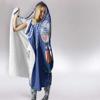 American Samoa Flag Day Hooded Blanket Fautasi Race Fagatogo-Iseula O Le Moana Sailfish Tribal Style LT03 - Polynesian Pride
