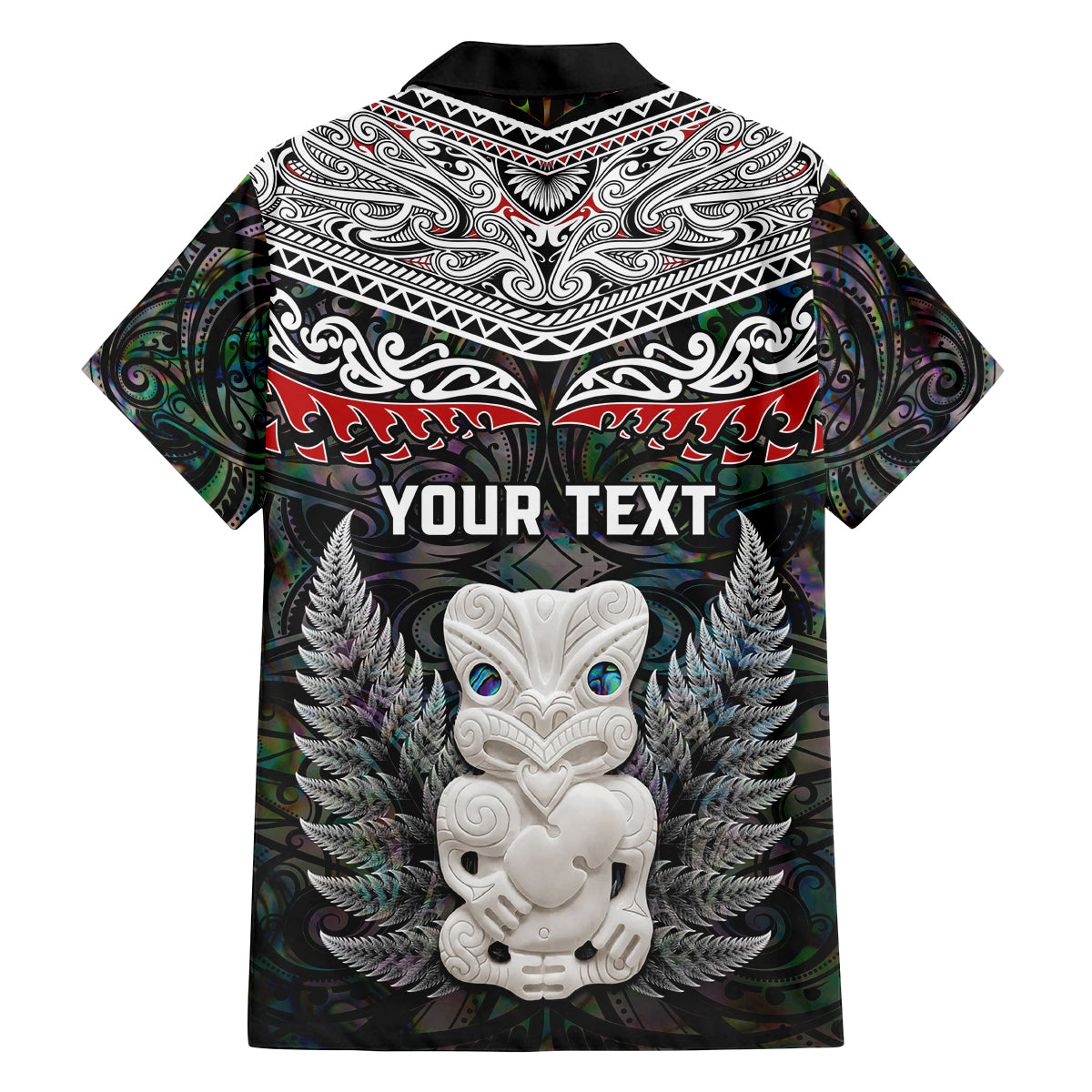 New Zealand Hei Tiki Family Matching Tank Maxi Dress and Hawaiian Shirt Maori Green Papua Shell Pattern LT03 - Polynesian Pride