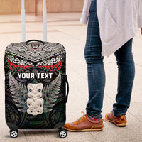 New Zealand Hei Tiki Luggage Cover Maori Green Papua Shell Pattern LT03 Green - Polynesian Pride