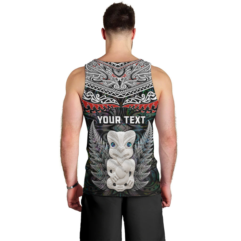 New Zealand Hei Tiki Men Tank Top Maori Green Papua Shell Pattern LT03 - Polynesian Pride