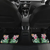 Personalised Samoa Indenpendence Day Car Mats Tropical Samoan Coat of Arms With Siapo Pattern LT03 Set 2pcs - Back Black - Polynesian Pride