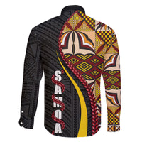 Samoa Siapo Ula Fala Family Matching Off Shoulder Maxi Dress and Hawaiian Shirt Polynesian Tribal Pattern LT03 - Polynesian Pride