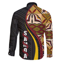 Samoa Siapo Ula Fala Family Matching Short Sleeve Bodycon Dress and Hawaiian Shirt Polynesian Tribal Pattern LT03 - Polynesian Pride