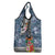 Fiji Day Grocery Bag Traditional Tapa with Hibiscus and Emblems