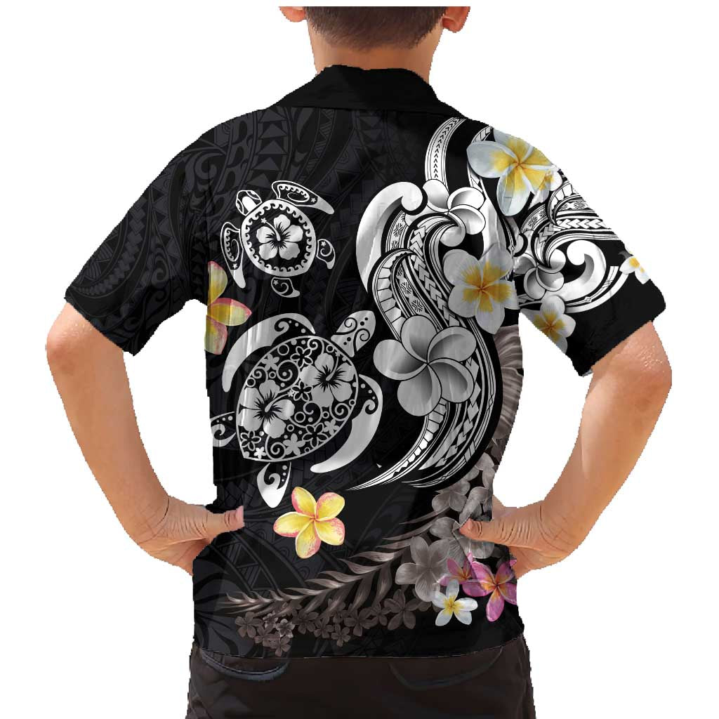 Hawaiian Tropical Plumeria Turtles Family Matching Mermaid Dress and Hawaiian Shirt Polynesian Art Tattoo LT03 - Polynesian Pride