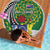 Cook Islands Independence Day Beach Blanket National Flag and Emblem with Tatau Tattoo