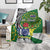 Cook Islands Independence Day Blanket National Flag and Emblem with Tatau Tattoo