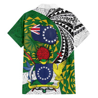 Cook Islands Independence Day Family Matching Puletasi and Hawaiian Shirt National Flag and Emblem with Tatau Tattoo LT03 - Polynesian Pride
