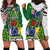 Cook Islands Independence Day Hoodie Dress National Flag and Emblem with Tatau Tattoo