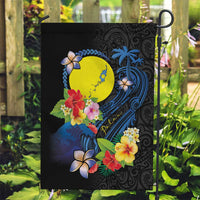 Palau Independence Day Garden Flag Melanesian Tattoo with Hibiscus LT03 Garden Flag - Polynesian Pride