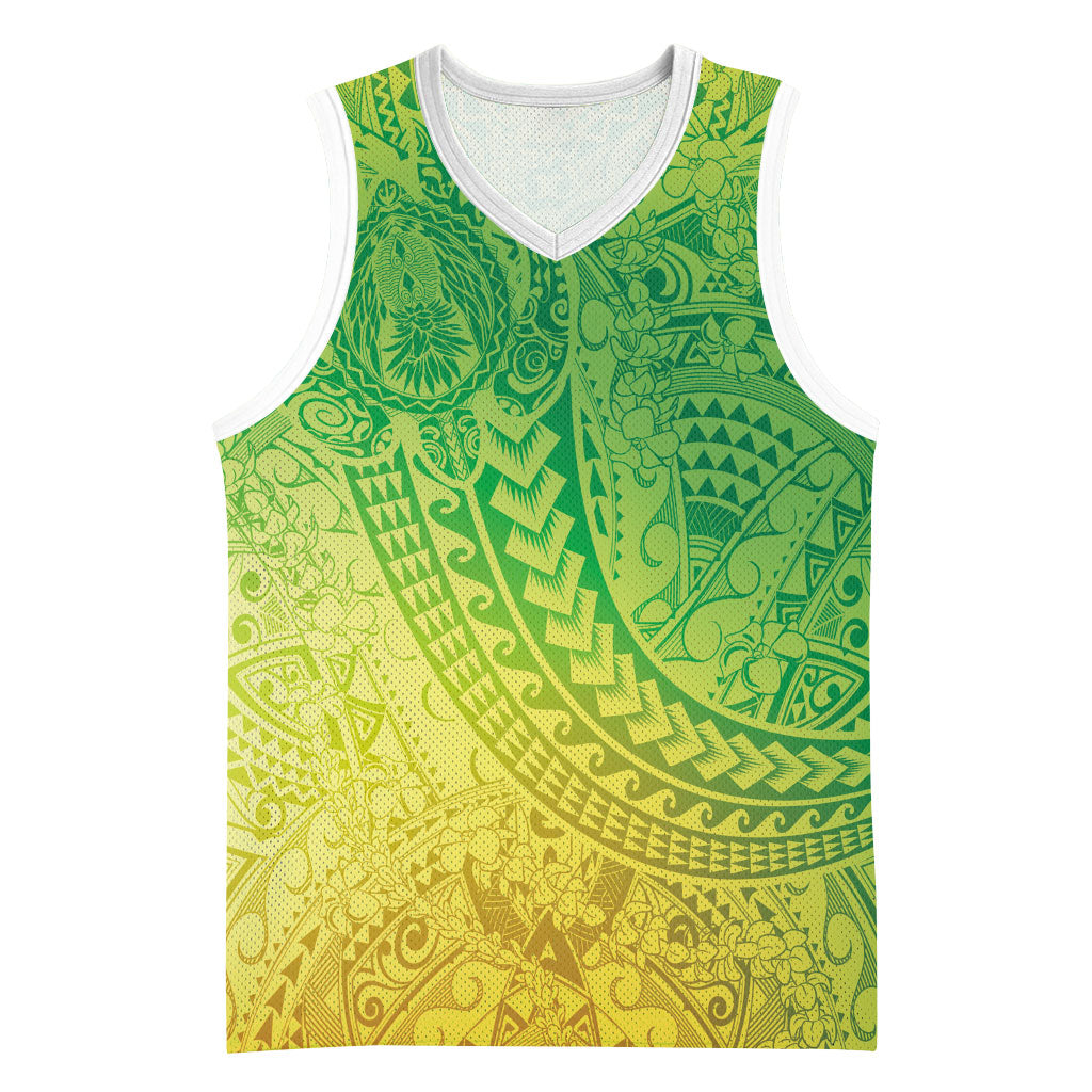 Hawaiian Turtles and Leis Basketball Jersey Tribal Kakau Pattern Fresh Summer Vibe