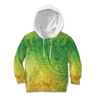 Hawaiian Turtles and Leis Kid Hoodie Tribal Kakau Pattern Fresh Summer Vibe