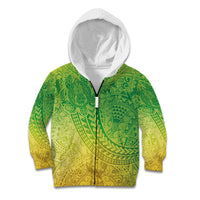 Hawaiian Turtles and Leis Kid Hoodie Tribal Kakau Pattern Fresh Summer Vibe