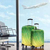 Hawaiian Turtles and Leis Luggage Cover Tribal Kakau Pattern Fresh Summer Vibe