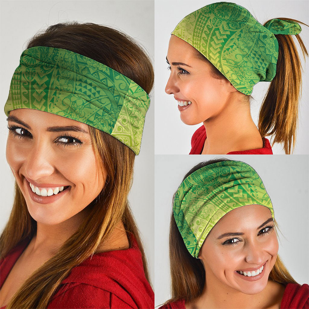 Hawaiian Turtles and Leis Neck Gaiter Tribal Kakau Pattern Fresh Summer Vibe
