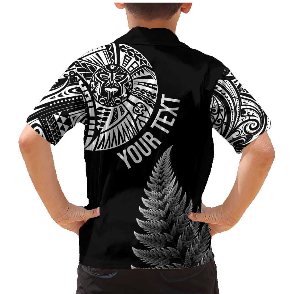 Personalised New Zealand Maori Art Tattoo and Silver Fern Family Matching Mermaid Dress and Hawaiian Shirt LT03 - Polynesian Pride