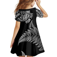 Personalised New Zealand Maori Art Tattoo and Silver Fern Family Matching Puletasi and Hawaiian Shirt LT03 - Polynesian Pride